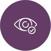 Eye health cancer care icon