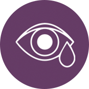 Allergy eye care icon