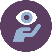 Diabetic eye care icon