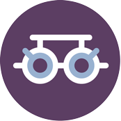 Allergy eye care icon